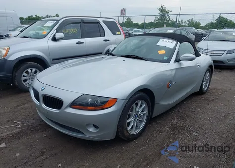 2004 BMW Z4 2.5I z USA, uszkodzony, nr VIN 4USBT335X4LS50255